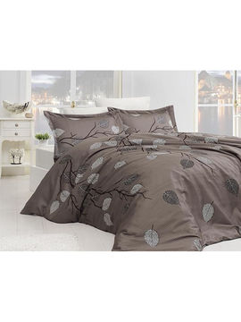 Комплект постельного белья, Евро First Choice, цвет коричневый, кремовый