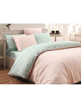 Комплект постельного белья, Евро First Choice, цвет розовый, мятный