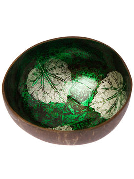 Чаша, D 13*6 см Oriental Way, цвет коричневый, зеленый