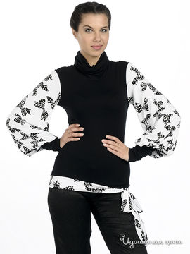 Блуза Adzhedo женская, цвет черный / белый