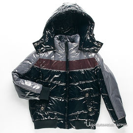 Куртка WPM для мальчика, цвет черный / бордовый / серый