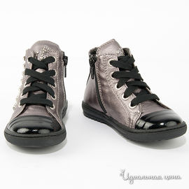 Ботинки John Galliano для девочки, цвет черный / бронзовый