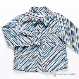 Рубашка Mandarinalend для мальчика, цвет белый / синий