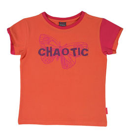 Футболка Coccodrillo "CHAOTIC" для девочки, цвет оранжевый, рост 140-152 см