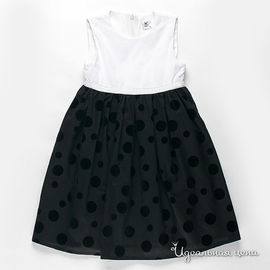 Платье GT Basic "ЛИДИЯ" для девочки, цвет белый / черный
