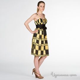 Платье manoukian женское, цвет черный / желтый