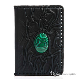 Обложка для паспорта Кажан женская, цвет темно-зеленый
