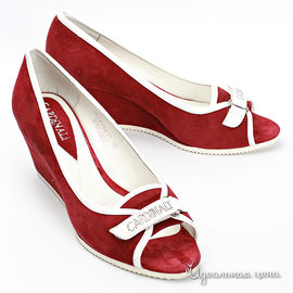 Туфли Cardinali женские, цвет красный / белый