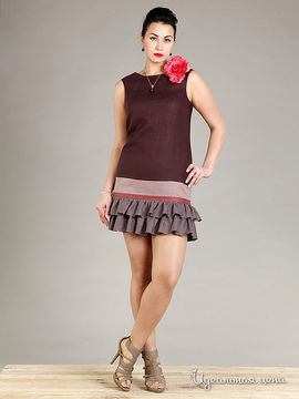 Платье Lenta женское, цвет шоколадный