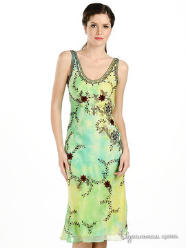 Платье Aftershock женское, цвет лимонный / зеленый