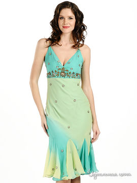 Платье Aftershock женское, цвет аква / лайм