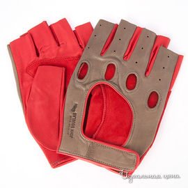 Перчатки John Douglas "Sportsmen" мужские, цвет бежевый / красный