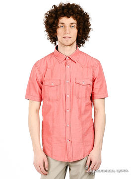 Рубашка F5jeans мужская, цвет коралловый