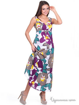 Платье Olive Grey женское, цвет фиолетовый / серый / бирюзовый