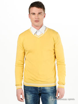 Пуловер WOOLLEN ART мужской, цвет горчичный