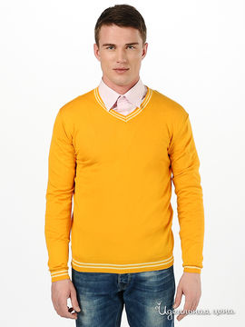 Пуловер WOOLLEN ART мужской, цвет оранжевый