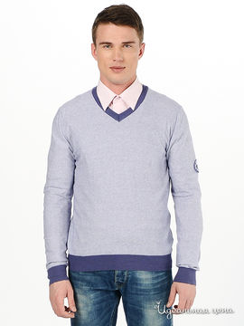 Пуловер WOOLLEN ART мужской, цвет фиолетовый