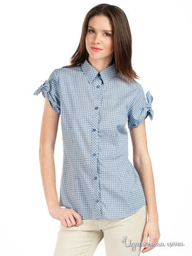 Рубашка Moschino женская, цвет голубой