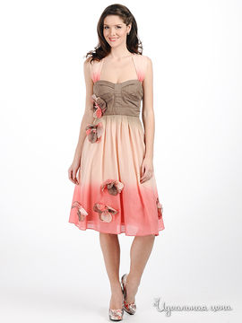 Платье Rene Derhy женское, цвет розовый / коричневый