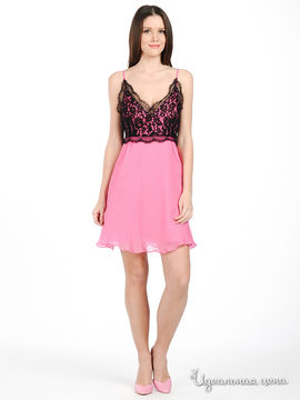 Платье Ferre&Cavalli женское, цвет розовый / черный
