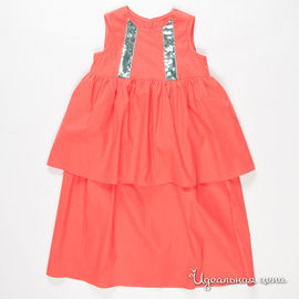 Платье GT Basic "МОПАСЬЕ" для девочки, цвет коралловый