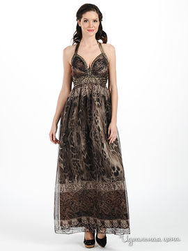 Платье Мультибренд женское, цвет коричневый