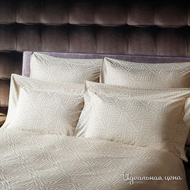 Комплект постельного белья Togas "ПИКТОГРАММА", цвет кремовый, евро