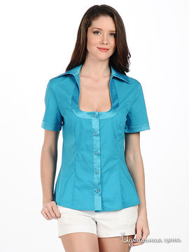 Блуза Brand женская, цвет голубой