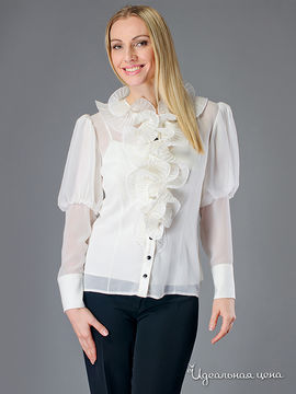 Блуза Kate Cooper&Rouge женская, цвет белый
