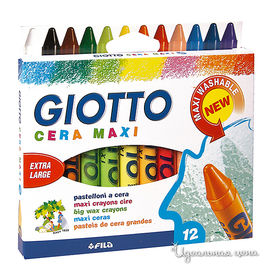 Набор карандашей восковых утолщенных Giotto, 12 цветов