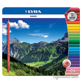 Набор карандашей цветных треугольных утолщенных Lyra, 24 цвета