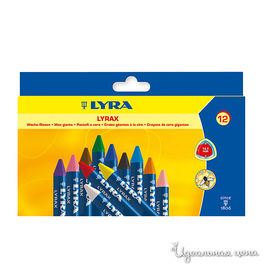 Набор карандашей цветных восковых Lyra, 12 цветов