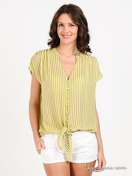Рубашка Silvian Heach женская, цвет желтый / серый