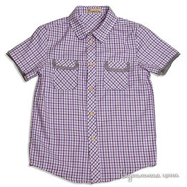 Рубашка ComusL для мальчика, цвет фиолетовый / белый
