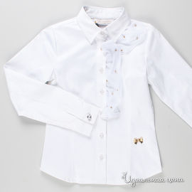 Рубашка Fracomina mini для девочки, цвет белый