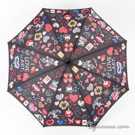 Зонт складной Moschino аксессуары женский, цвет черный