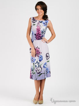 Платье Magnolica женское, цвет белый / сиреневый