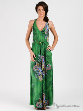 Платье Magnolica женское, цвет темно-зеленый