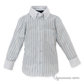 Рубашка Tutto piccolo для мальчика, цвет серый / белый