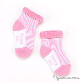 Носки Clayeux для девочки, цвет розовый / белый