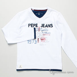 Лонгслив Pepe Jeans для мальчика, цвет белый