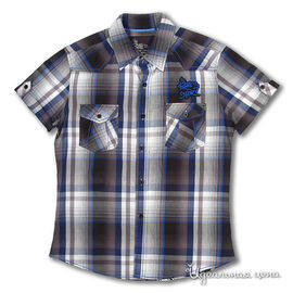Рубашка Ginger для мальчика, цвет синий / черный