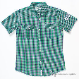 Рубашка Brums для мальчика, цвет зеленый / синий