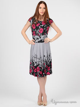 Платье Magnolica женское, цвет сиреневый /фуксия / черный