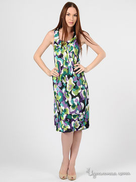 Платье Valeria Lux женское, цвет фиолетовый / зеленый