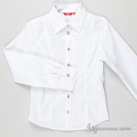 Блузка M&D school story для девочки, цвет белый