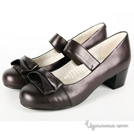 Туфли Tempo kids для девочки, цвет темно-коричневый