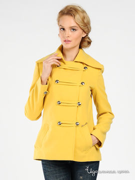 Пальто Christina Dea женское, цвет желтый