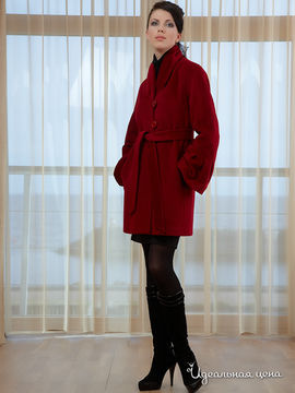 Пальто Pompa женское, цвет бордовый
