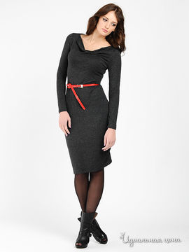 Платье Argent женское, цвет темно-серый меланж